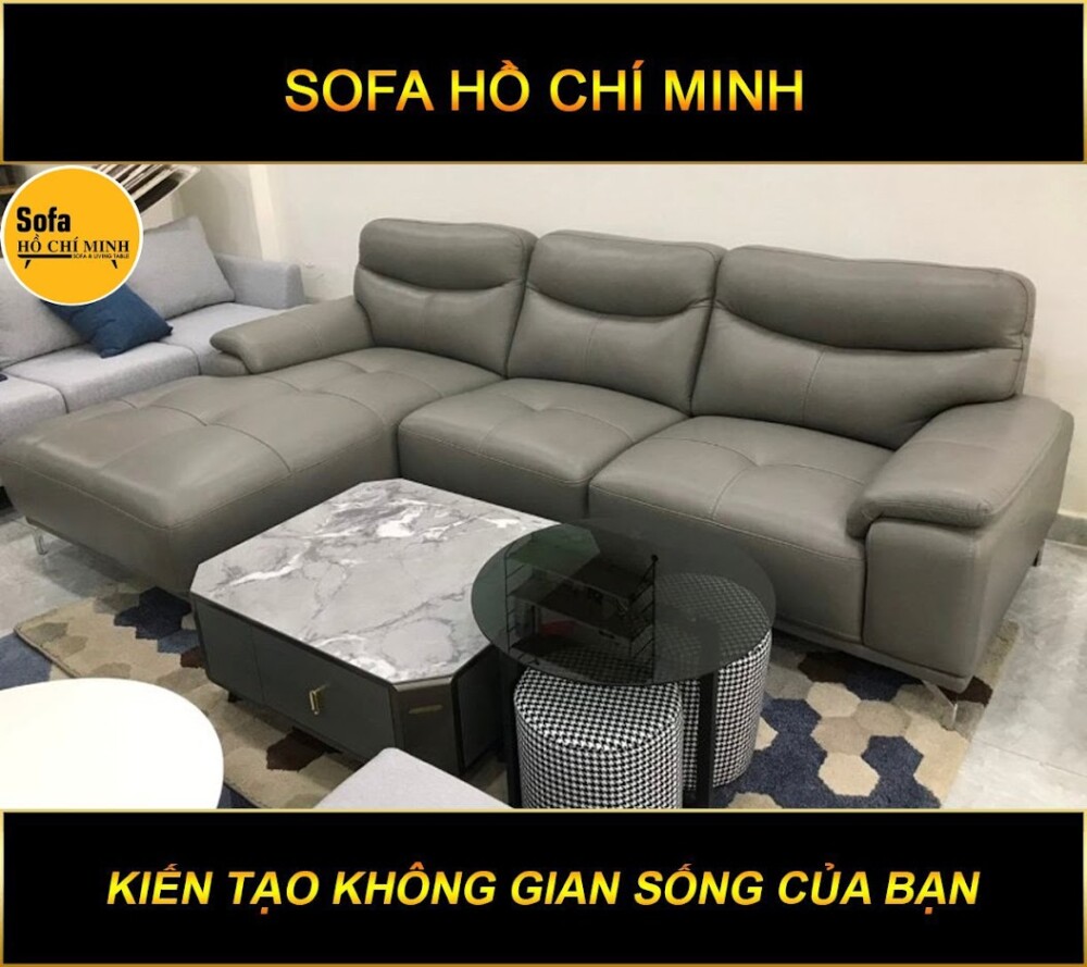 Sofa Da Bò Thật HCM 1057