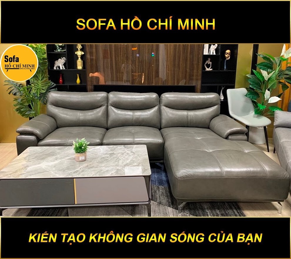 Sofa Da Bò Thật HCM 1057