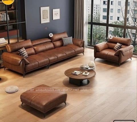 Sofa thư giãn Hà Nội, Sofa Băng Da Hiện đại HCM2024