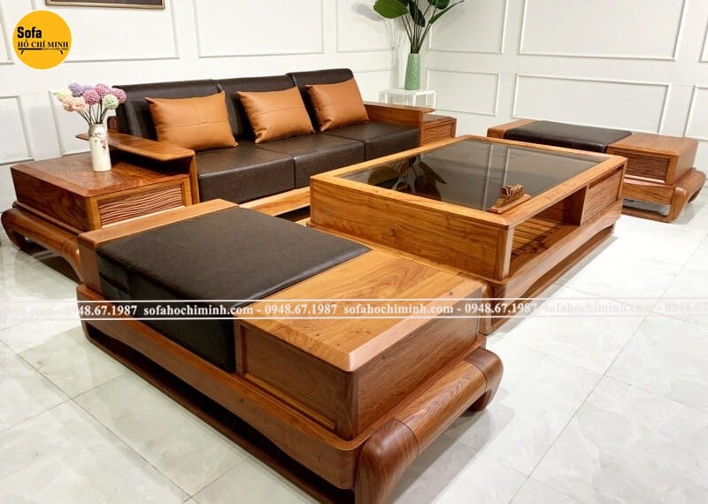 Sofa Gỗ Tần Bì