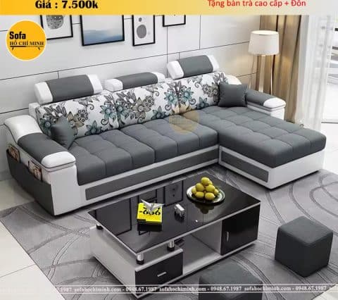 Sofa góc đầu bật HCM 64